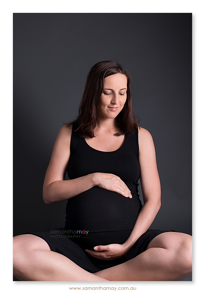 pregnant lady in studio